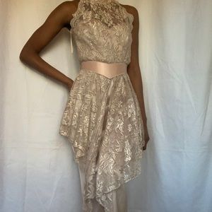 Cream lace dress